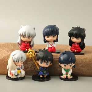 Vente en gros de haute qualité Mini Statue en PVC Modèle Figure Higurashi Kagome Sesshoumaru Set Jouets Kikyou <span class=keywords><strong>Inuyasha</strong></span> - Product Image 1
