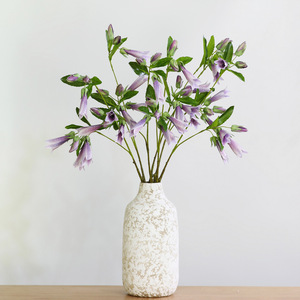 Fiore Artificiale K99 in Seta, <span class=keywords><strong>Campanula</strong></span> Viola, Decorazione Floreale per Casa, Matrimoni e Eventi - Product Image 1
