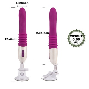 Venta al por mayor <span class=keywords><strong>G</strong></span> estimulador punto telescópica vibrante manos libres consolador vibrador del sexo juguetes de la máquina - Product Image 2