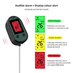 Sesli Alarm ekranı renk uyarısı ile dijital toprak ölçer <span class=keywords><strong>5</strong></span> 1 toprak güneş ışığı ve nem ve sıcaklık ph test cihazı bahçe için, - Product Image 3