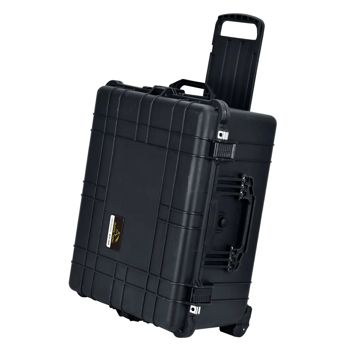 Custodia protettiva impermeabile portatile scatola rigida per fotocamera con impugnatura retrattile e ruote rotanti