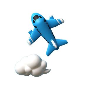 Blue Airplane Refrigerator Stickers Pigeon Coffee Cup Suitcase Aerospace Cartoon Resin Magnet Cultural and Creative Small <b>Gift</b> - Product Image 1