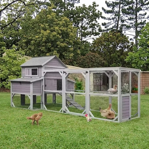 กรงไก่คุณภาพสูงขนาดใหญ่ กันน้ำ ทำจากไม้ สำหรับสัตว์เลี้ยงกลางแจ้ง - Product Image 1