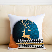 Housse de coussin imprimée, taie d'oreiller de luxe de haute qualité, pour canapé, housse décorative
