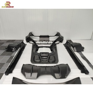 ชุดแต่งตัวถังรถยนต์คาร์บอนไฟเบอร์แห้ง Tecnica Style พร้อมกันชน ฝากระโปรง สเกิร์ตข้าง และท่อไอเสีย สำหรับรถยนต์ Lamborghini Huracan LP580 LP610 EVO Tecnica Kit - Product Image 2