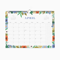 Calendrier mural mensuel personnalisé avec impression couleur intégrale 2027, spirale, à suspendre au mur
