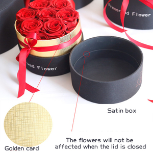 Bunga mawar yang diawetkan dapat disesuaikan pabrik hadiah mawar abadi Hari Valentine untuk kotak mawar Hari Ibu - Product Image 4