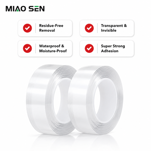 Cinta Adhesiva Transparente de Doble Cara <span class=keywords><strong>Nano</strong></span>, Lavable, Reutilizable, de Alta Adhesión - Product Image 1