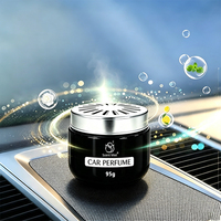 Désodorisant Voiture 95g Perles EVA Parfum Tabac en Pot avec Couvercle Métallique pour Grille d'Aération – Parfum Longue Durée pour Intérieur Automobile