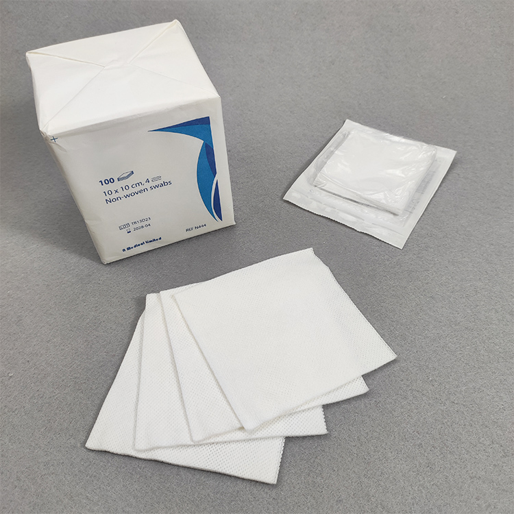 Custom Medical Compresses Disposable Wound Pad 4X4 Sterile Non Woven Gauze Swab Sponges