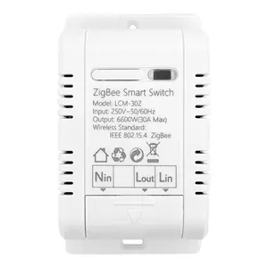 Tuya ZigBee 20A/30A Smart Circuit Breaker Switch Mouldle On/Off Controller Electrical for Household Appliances DIY Your Home