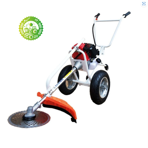 Tondeuse à gazon professionnelle à essence avec bac de ramassage, débroussailleuse et coupe-bordures manuelle à deux roues 5,5 CV - Product Image 6