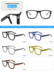 Fabrication chinoise directe, <span class=keywords><strong>NAKO</strong></span> MB-1611, lunettes de vue carrées en acétate de luxe, montures de lunettes tendance, lunettes de lecture unisexes - Product Image 5