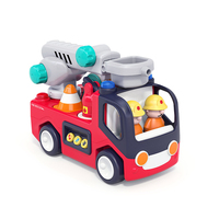 Jouet de développement de la petite enfance, jouets éducatifs précoces, nouveau style, camion de pompiers pour bébé, voiture électrique avec lumière et musique