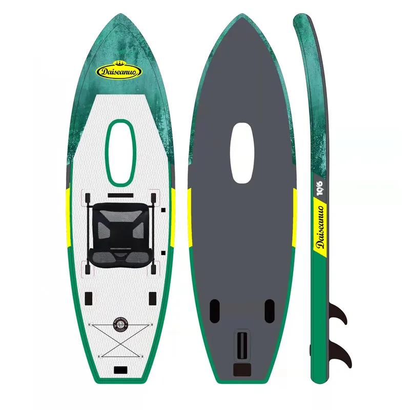 2022 Neues Design Aufblasbares SUP Paddle Board Wassersport Angeln Surf Stand UP Board mit Motor pedal