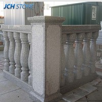 Vente en gros d'usine, balustrade en pierre de granit naturel pour villa, jardin, balcon, décoration intérieure et extérieure