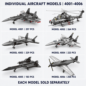 Bloques de Construcción de Aviones Personalizados, Modelos de Aviones 3D DIY, Juguete de Construcción STEM, OEM, ODM, Marca Privada, Serie de Productos Individuales - Product Image 4