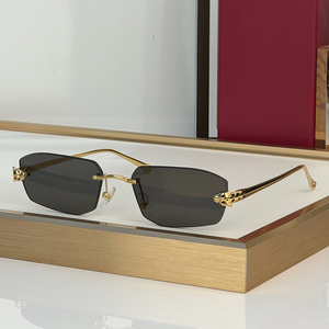 Gafas de Sol de Diseño Metálico con Forma de Guepardo Poligonal, Elegantes y Modernas para Hombre y Mujer, Lentes con Protección UV400, Ligeras - Product Image 3