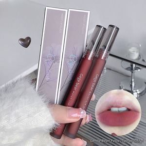 Gege gấu nhung mờ môi vết bẩn nhẹ 16h mặc không dính cup son bóng cao sắc tố khoáng sản ghi nhãn trang điểm - Product Image 2