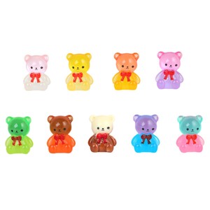 Rainbow Candy Diy Creative Studio Resin Miniature Bear Ornament 3D Colorful Handmade Desktop <b>Car</b> <b>Decoration</b> - Product Image 5