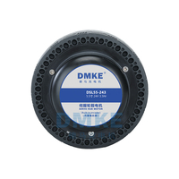 Moteur de moyeu de roue CC sans balais DMKE 4.5 5.5 pouces 24V 36V 48V 1.1N.M 40W IP65 à arbre unique avec pneu en caoutchouc et encodeur 4096 fils pour Se