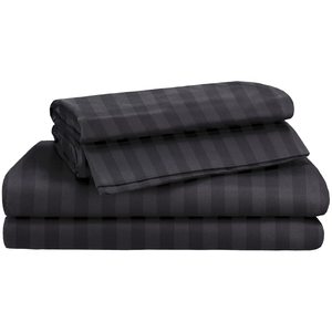 Drap plat en coton personnalisé <span class=keywords><strong>de</strong></span> qualité hôtelière à rayures colorées pour la vente en ligne - Product Image 5