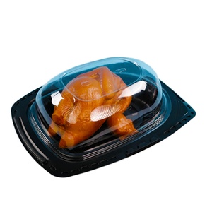 Boîte à emporter portable et stérile en PP pour poulet et canard, avec gaufrage, pour l'emballage alimentaire de barbecue à usage industriel - Product Image 1