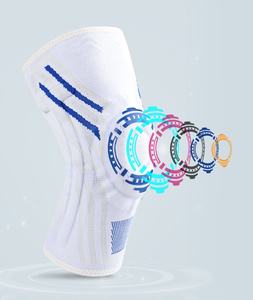 Genouillère de protection professionnelle pour le sport – Légère, respirante, en nylon/spandex, avec fermeture à cordon, idéale pour le basketball, la course à pied et soulager la douleur - Product Image 1