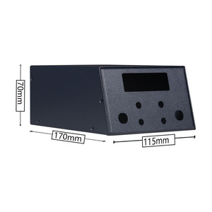 Metal Instrument Enclosure 170x115x70mm Baking Paint Cold Rolled Steel Sheet Chassis For Electronics - Product Image 1