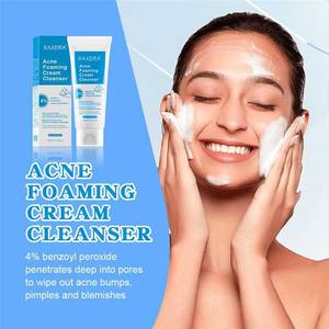 Logo personnalisé 4% peroxyde de Benzowll crème nettoyante pour l'acné niacinamide visage acné <span class=keywords><strong>nettoyant</strong></span> pour le visage fournisseur en gros mousse <span class=keywords><strong>nettoyant</strong></span> pour le visage - Product Image 3