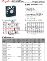 Ventilateur de refroidissement sans balais DC 80x80x25mm 12V 24V 4PIN FG PWM 3000RPM Étanche Ventilateur axial industriel d'évacuation 8025 Haute vitesse