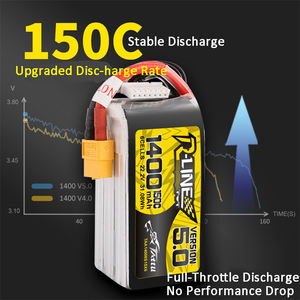 Baterí<span class=keywords><strong>a</strong></span> LiPo Tattu R Line 5.0 Series para Drones de Carreras FPV, 150C de Alta Velocidad, Tecnologí<span class=keywords><strong>a</strong></span> Bomite, Alta Estabilidad, 3S 4S 6S 850mAh-2200mAh - Product Image 3