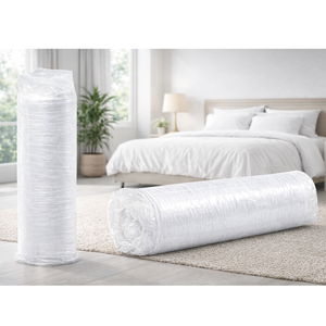 Matelas Premium Euro Top avec ressorts ensachés, couche de mousse en latex naturel de 5 cm, tissu respirant, design à fermeture éclair, renforcé - Product Image 4