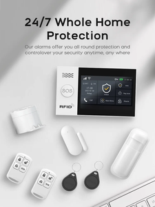 Pantalla táctil de 4,3 pulgadas 4G WiFi inalámbrico Tuya sistema de seguridad de alarma antirrobo para el hogar inteligente - Product Image 3
