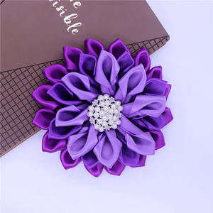 Doule escuro bonito grande Africano violeta corpete cetim broche tricolor Realista lavanda <span class=keywords><strong>prom</strong></span> casamento jóias - Product Image 5