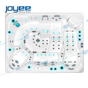 JOYEE Premium Jacuzzis Party Out Door Hottub Balboa <span class=keywords><strong>SPA</strong></span> <span class=keywords><strong>8</strong></span> 9 <span class=keywords><strong>Personnes</strong></span> Usine Ariestech Swim Chine Jacuzzier Fournisseur avec un Bar - Product Image 2