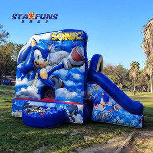 Gorila inflable al aire libre Casa de rebote con tobogán niños Sonic <span class=keywords><strong>Castillo</strong></span> hinchable el erizo <span class=keywords><strong>Castillo</strong></span> de salto inflable Jumper - Product Image 5