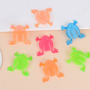 Jouet grenouille sauteuse en plastique, 4.3x4.3cm, animal rebondissant semi-transparent pour enfants de 2 à 4 ans, cadeau éducatif unisexe - Product Image 1