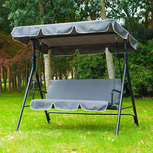 Modern Garden Hanging Outdoor Adult 3 Seats Chair Canopy <b>Swing</b> - Product Image 2