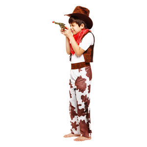 Conjunto de Disfraz de Vaquero, Sombrero, Chaleco, Pantalones, Disfraz de Halloween, Cosplay, Unisex, Poliéster, TV y Cine - Product Image 3