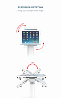 Support de tablette pivotant à 360 degrés avec réglage en hauteur pour iPad Pro, support de tablette sur pied pour Samsung
