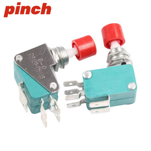 Microinterruptor de doble contacto 16A 250V DPDT con botón verde para uso industrial - Product Image 3