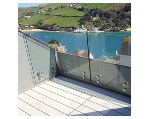 Rampe en verre Optima à l'extérieur à l'intérieur Rampe d'escalier Vente à chaud Rampe en verre <span class=keywords><strong>moins</strong></span> <span class=keywords><strong>cher</strong></span> - Product Image 4