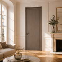 Porte de cuisine professionnelle en MDF, design grain de bois, pour appartement, laquée blanche, fourniture pour projets