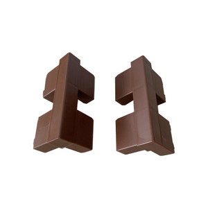 Soportes de Esquina para Cajones Huayi Parts Y100, Color Ébano, Conectores de Plástico para Muebles, 100 mm de Ancho - Product Image 1