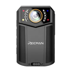 Caméra corporelle 4K 1296P HD GPS WiFi avec chargeur d'amarrage à vision nocturne IR Caméra corporelle de sécurité pour application de la loi