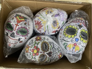 Máscara personalizada de decoración de fiesta del Día DE LOS Muertos mexicano Eva Flower Dia De Los Muertos - Product Image 2