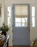 Puerta Holandesa de Madera Sólida para Exteriores de Estilo Moderno BOCHARM, Puerta Arqueada Personalizada para Hogar Residencial, Puerta Dividida