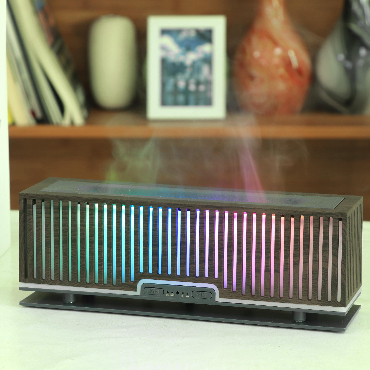 YX-1603 Dark Wood Grain Colorful Light