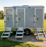 Toilettes mobiles de type conteneur pour camps isolés, toilettes mobiles intégrées avec douche